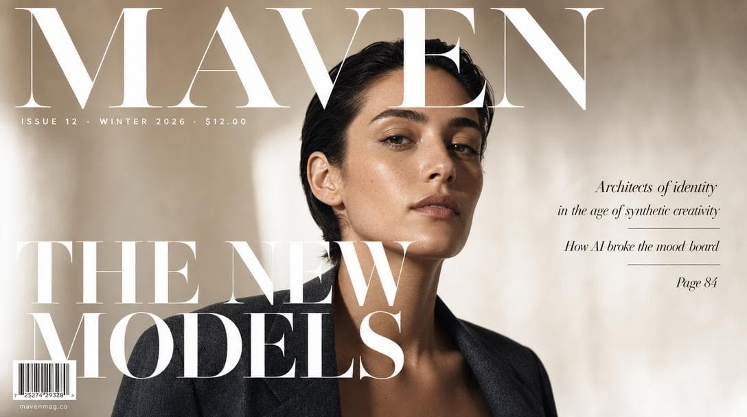 MAVEN magazine cover — The New Models, Issue 12 Winter 2026
